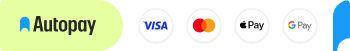 Autopay — Visa, Visa Mobile, Mastercard, Apple Pay, Google Pay
